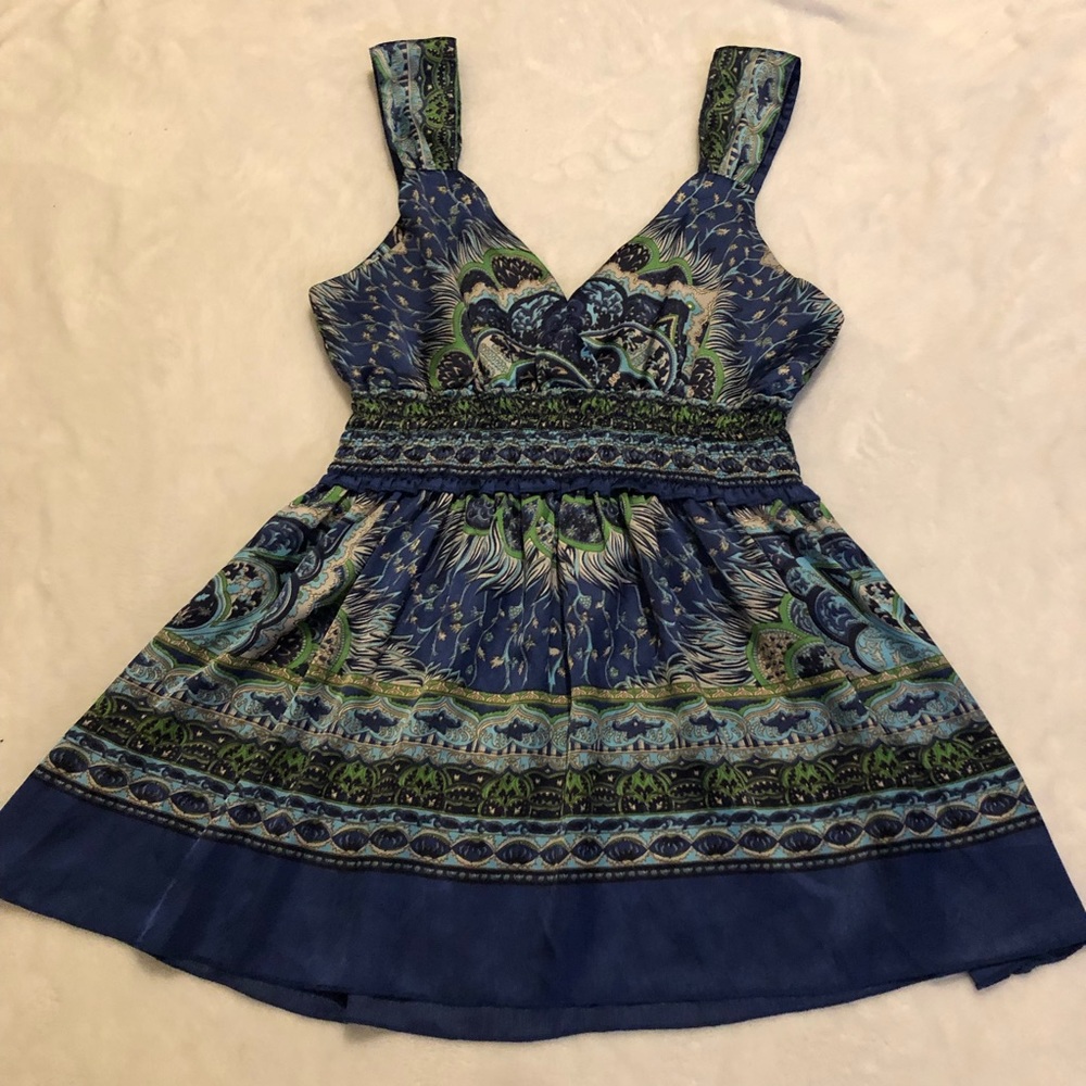 Bohemian Satiny Tank Top